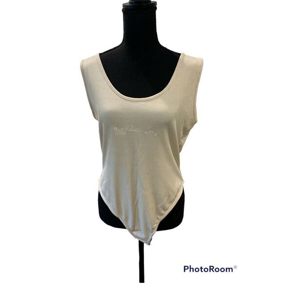 Ribbed Tank Bodysuit by Pretty Little Thing - Picture 2 of 12